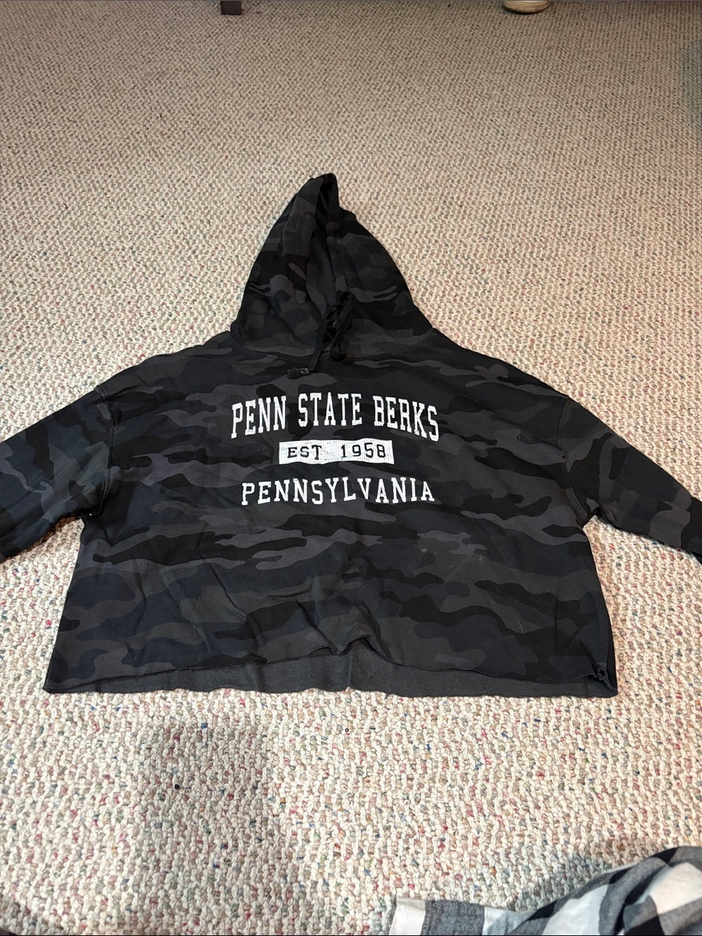 Black Camo Hoodie - Women's Pullover
